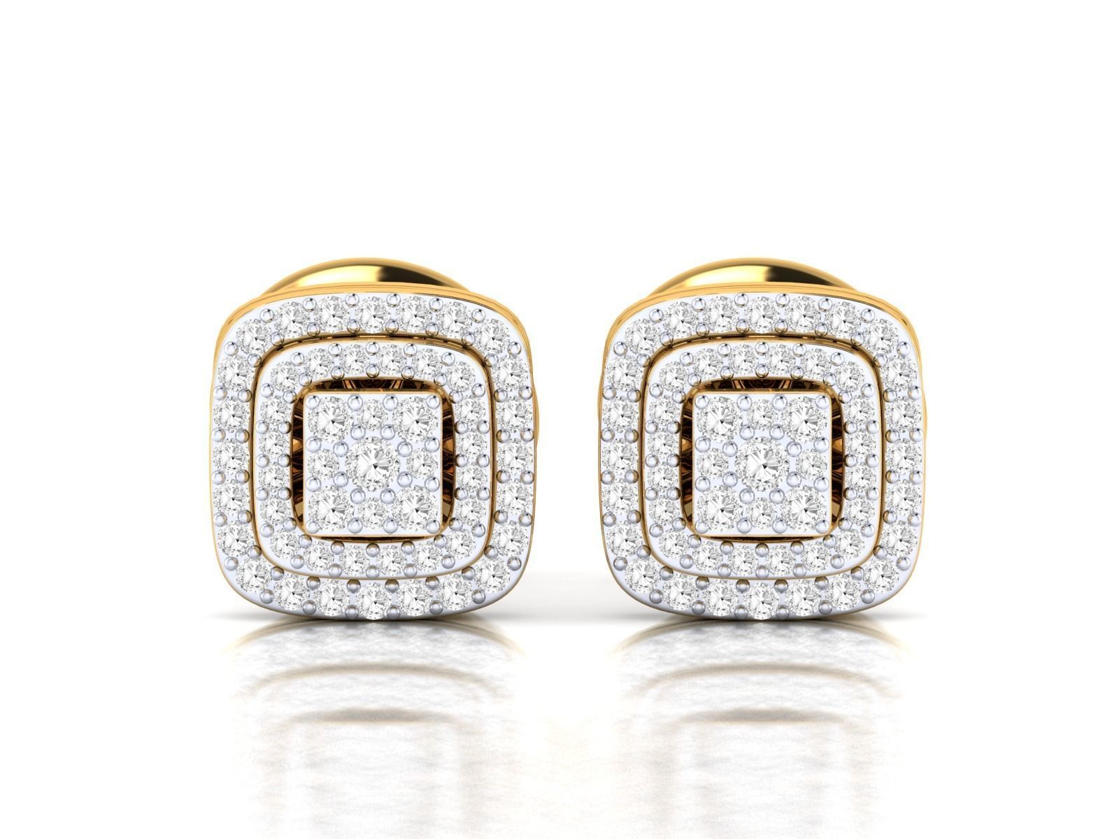 Women Earrings 3dm stl render detail 3D print model_15