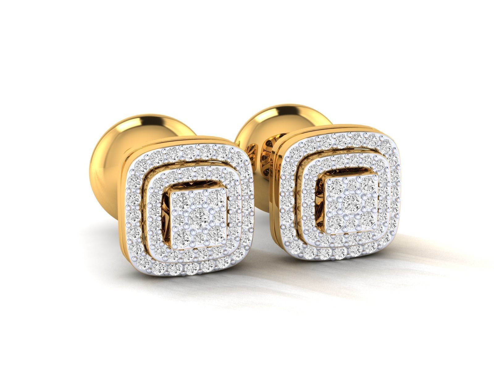 Women Earrings 3dm stl render detail 3D print model_13