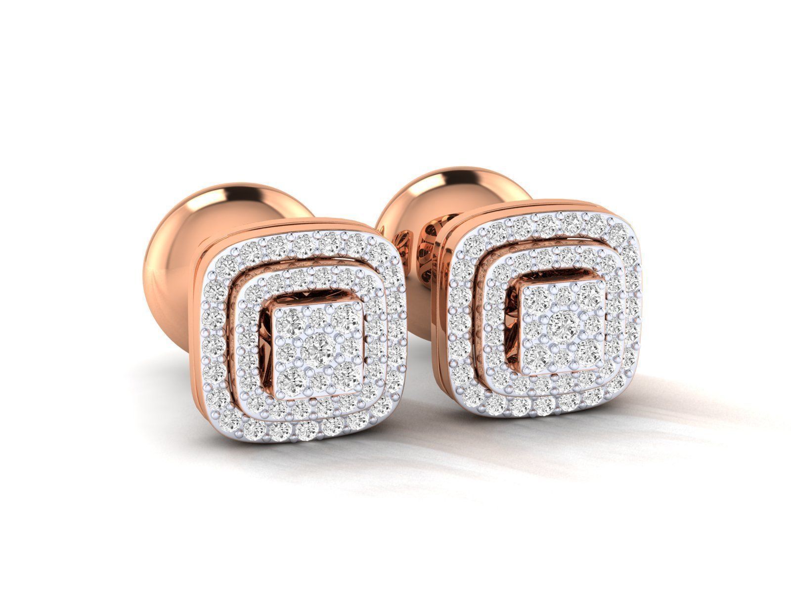 Women Earrings 3dm stl render detail 3D print model_1