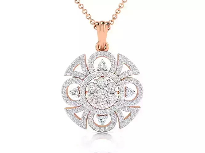 Women  pendant 3dm stl render detail 