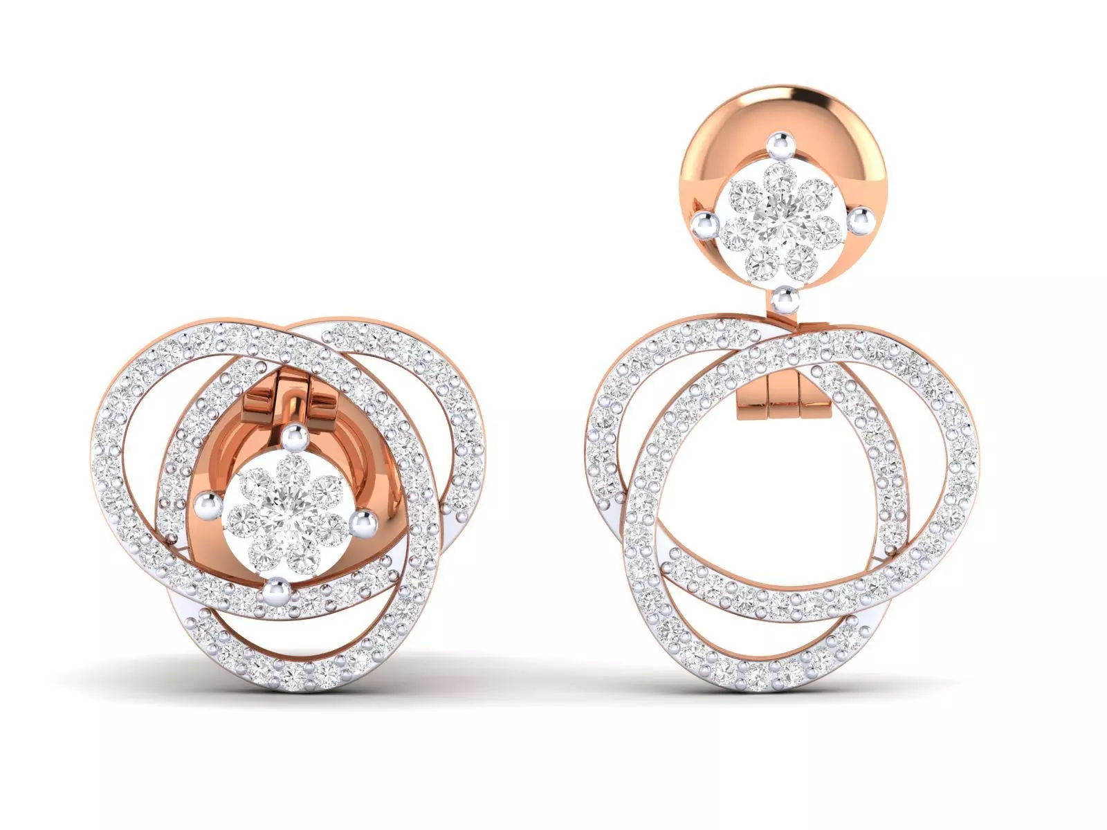 Women Earrings 3dm stl render detail 3D print model