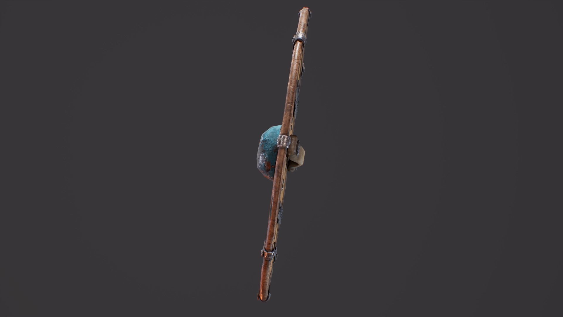 Viking Shield Low-poly 3D model_17