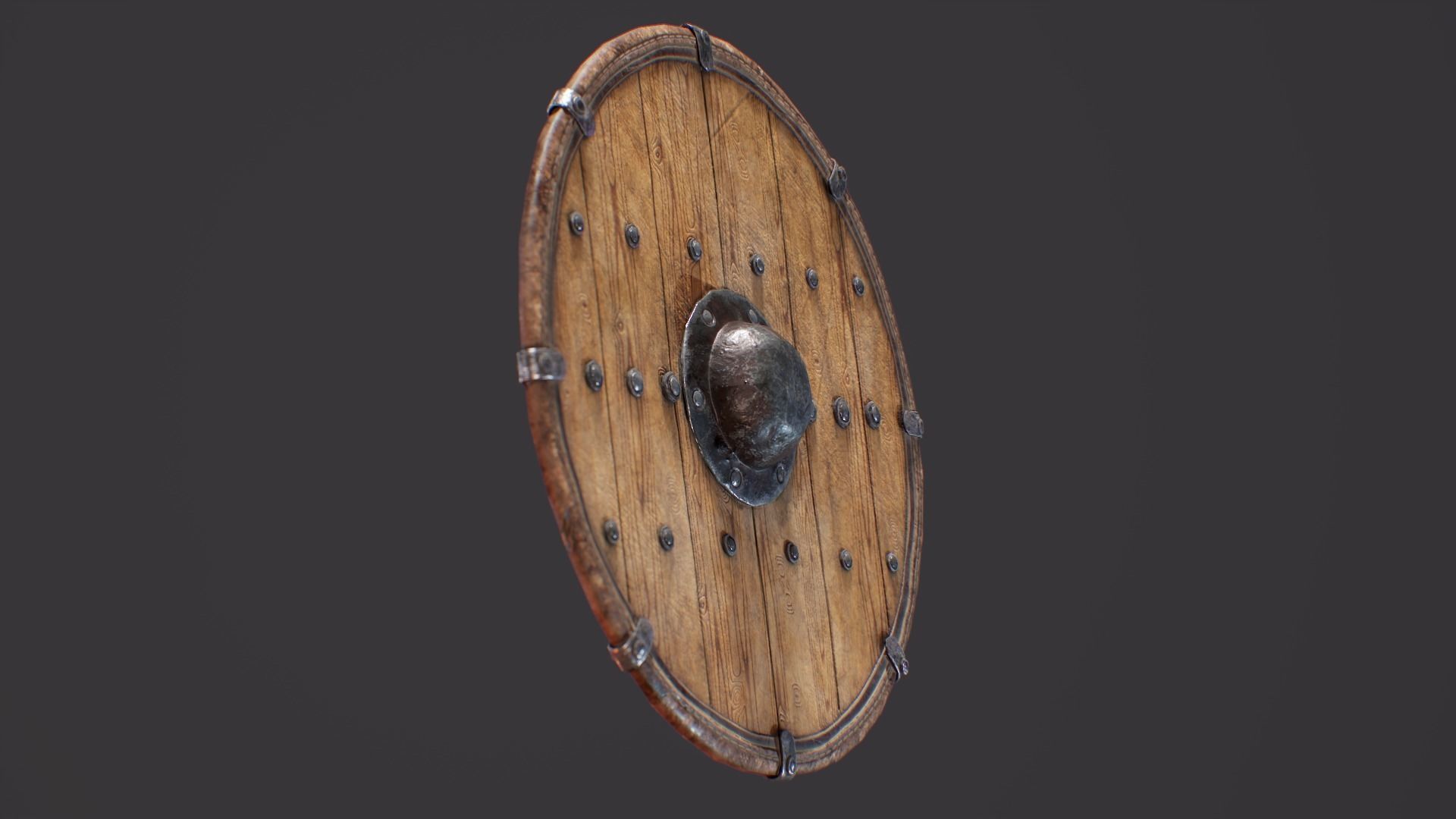 Viking Shield Low-poly 3D model_22