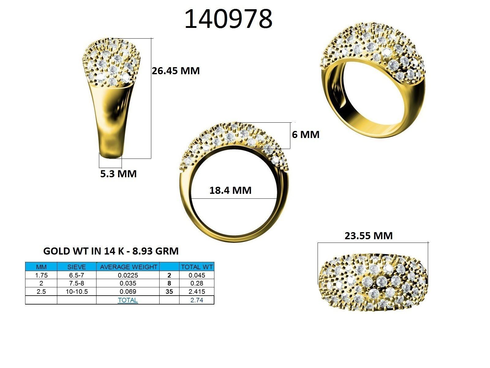 Ring - 140978 3D print model_12