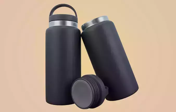 RND Water Bottle Low-poly 3D model