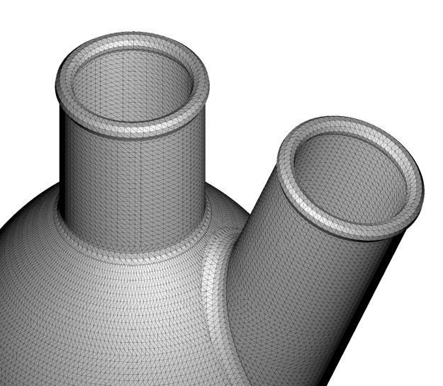 Two Neck Pear Shaped Flask 250ML 3D print model_4