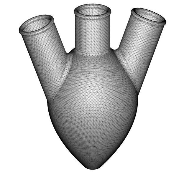 Three Neck Pear Shaped Flask 250ML 3D print model_2