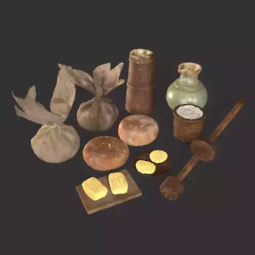 Medieval Butter Builder Pack  3D Model Collection