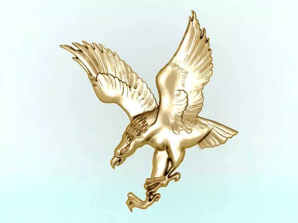 Eagle for jewelry - Eagle for ring - Eagle for pendant - N1022 3D print model_0