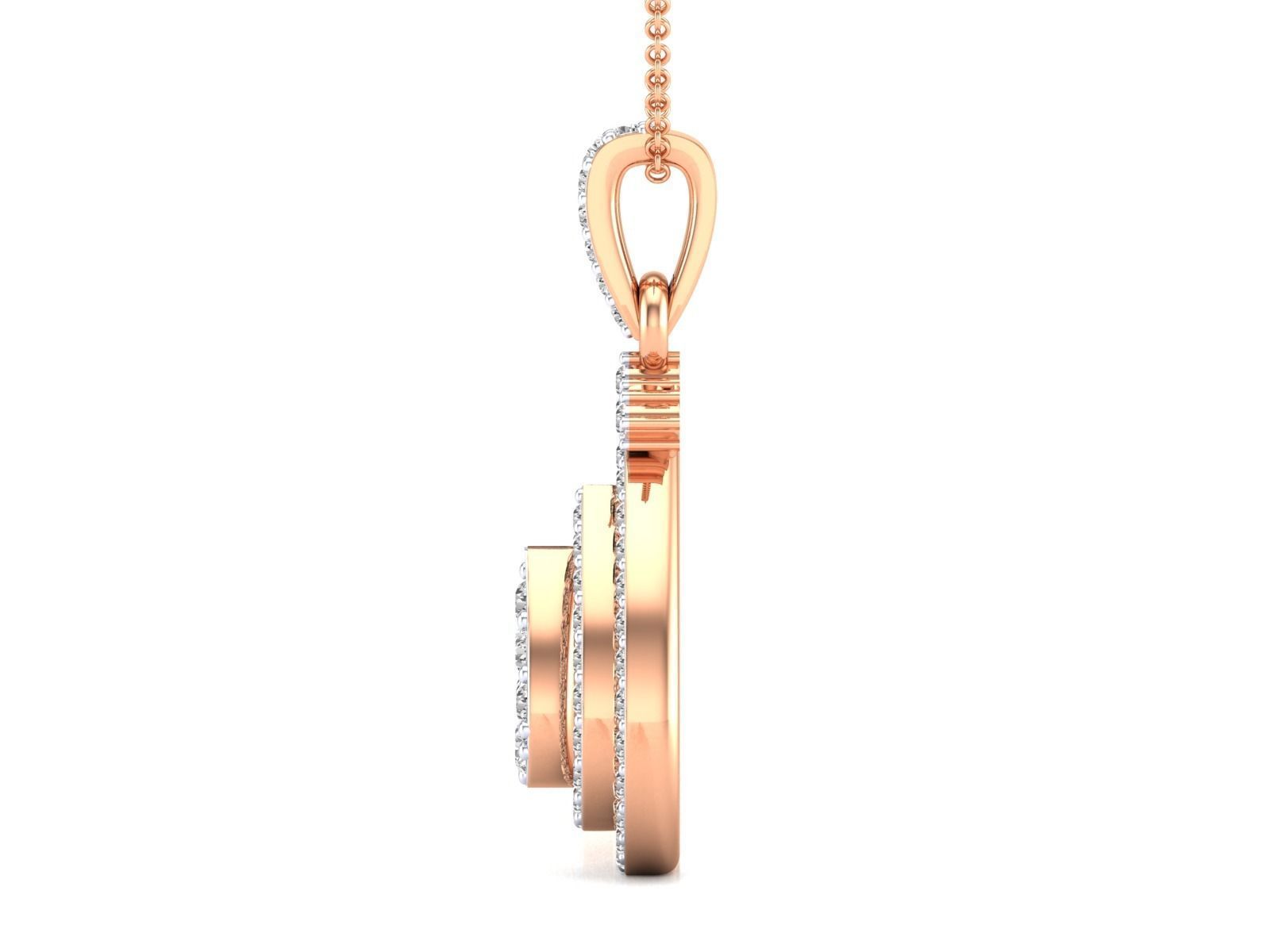 Women pendant 3dm stl render detail 3D print model_5