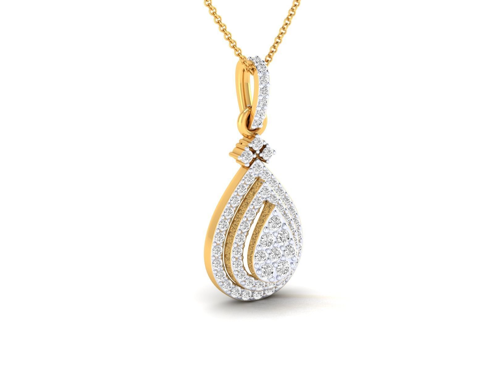 Women pendant 3dm stl render detail 3D print model_13