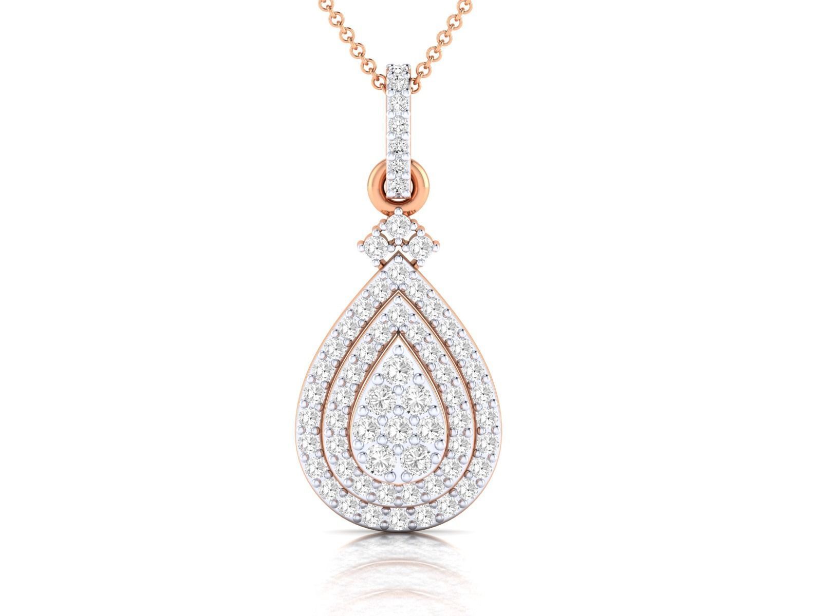 Women pendant 3dm stl render detail 3D print model_3