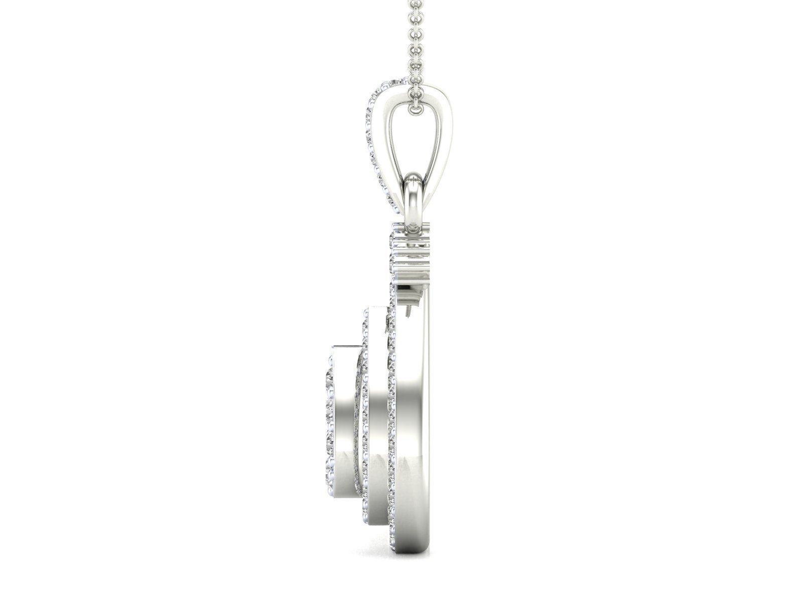 Women pendant 3dm stl render detail 3D print model_10