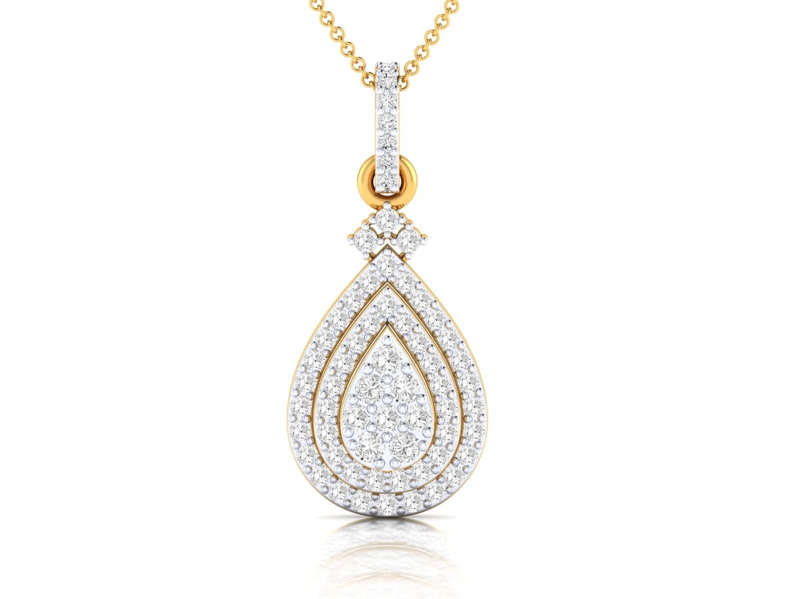 Women pendant 3dm stl render detail 3D print model_15