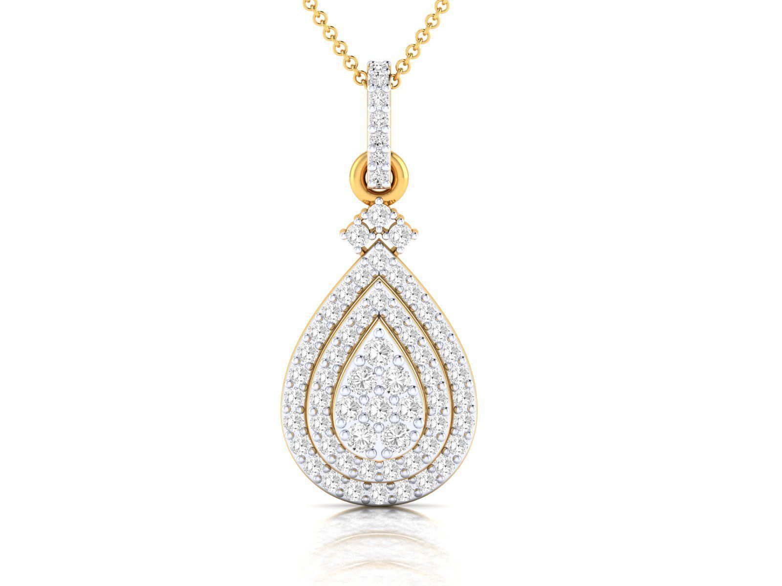 Women pendant 3dm stl render detail 3D print model_14
