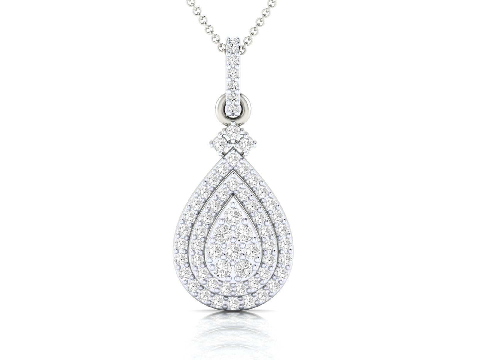 Women pendant 3dm stl render detail 3D print model_8