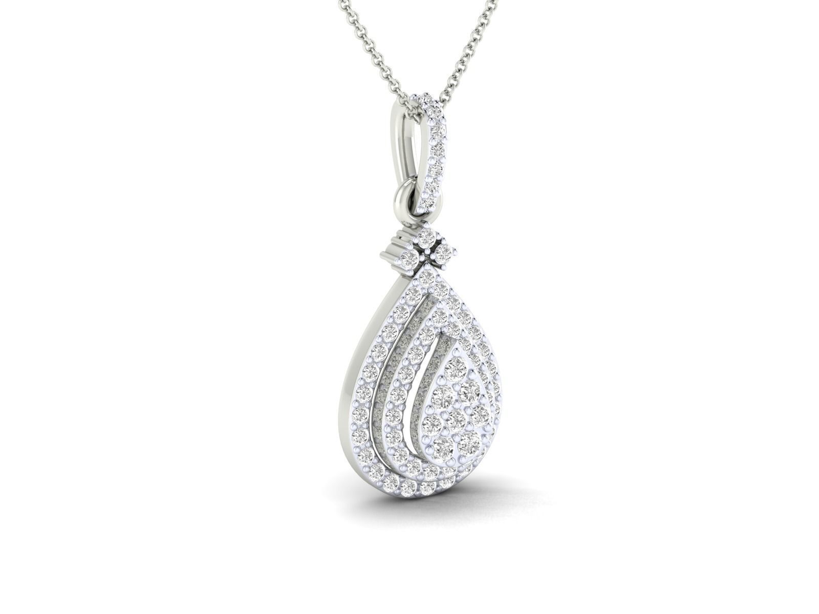 Women pendant 3dm stl render detail 3D print model_7