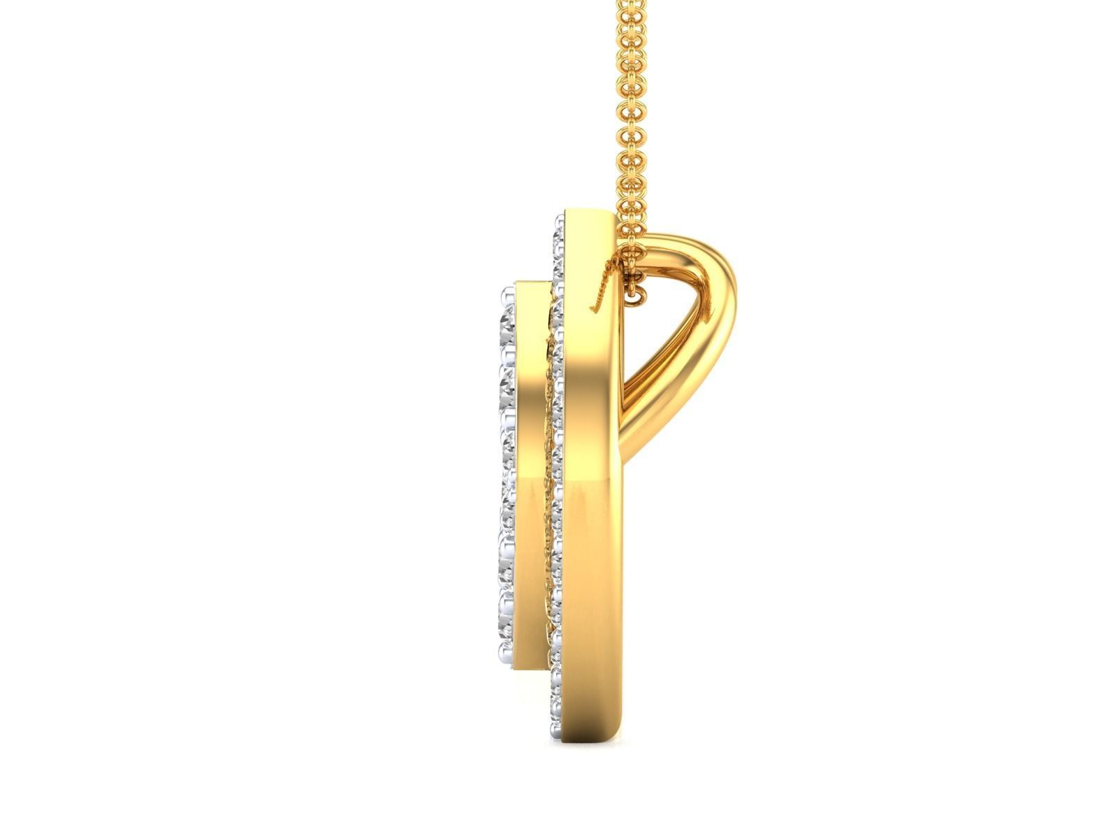 Women pendant 3dm stl render detail 3D print model_17