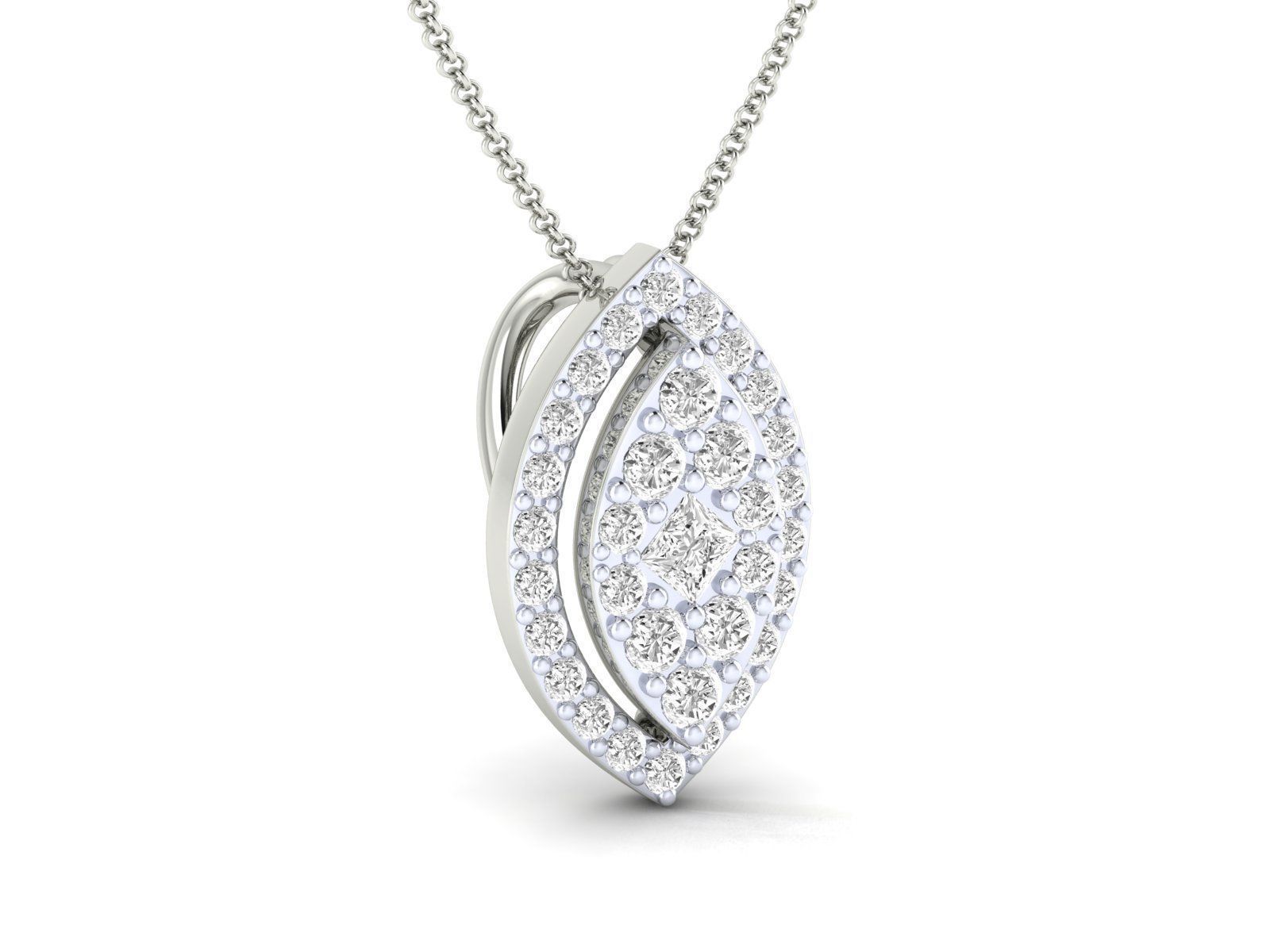 Women pendant 3dm stl render detail 3D print model_6