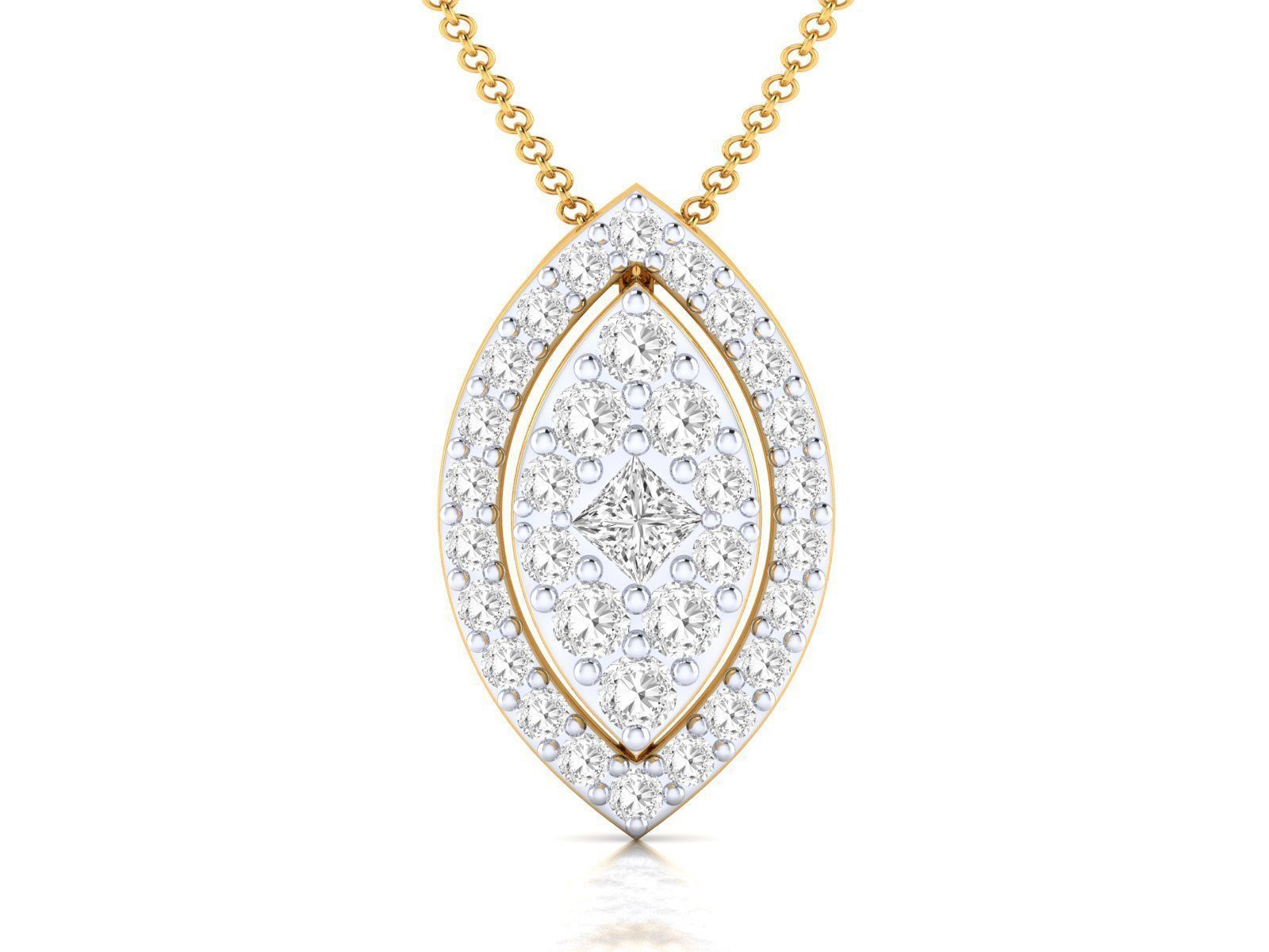 Women pendant 3dm stl render detail 3D print model_14