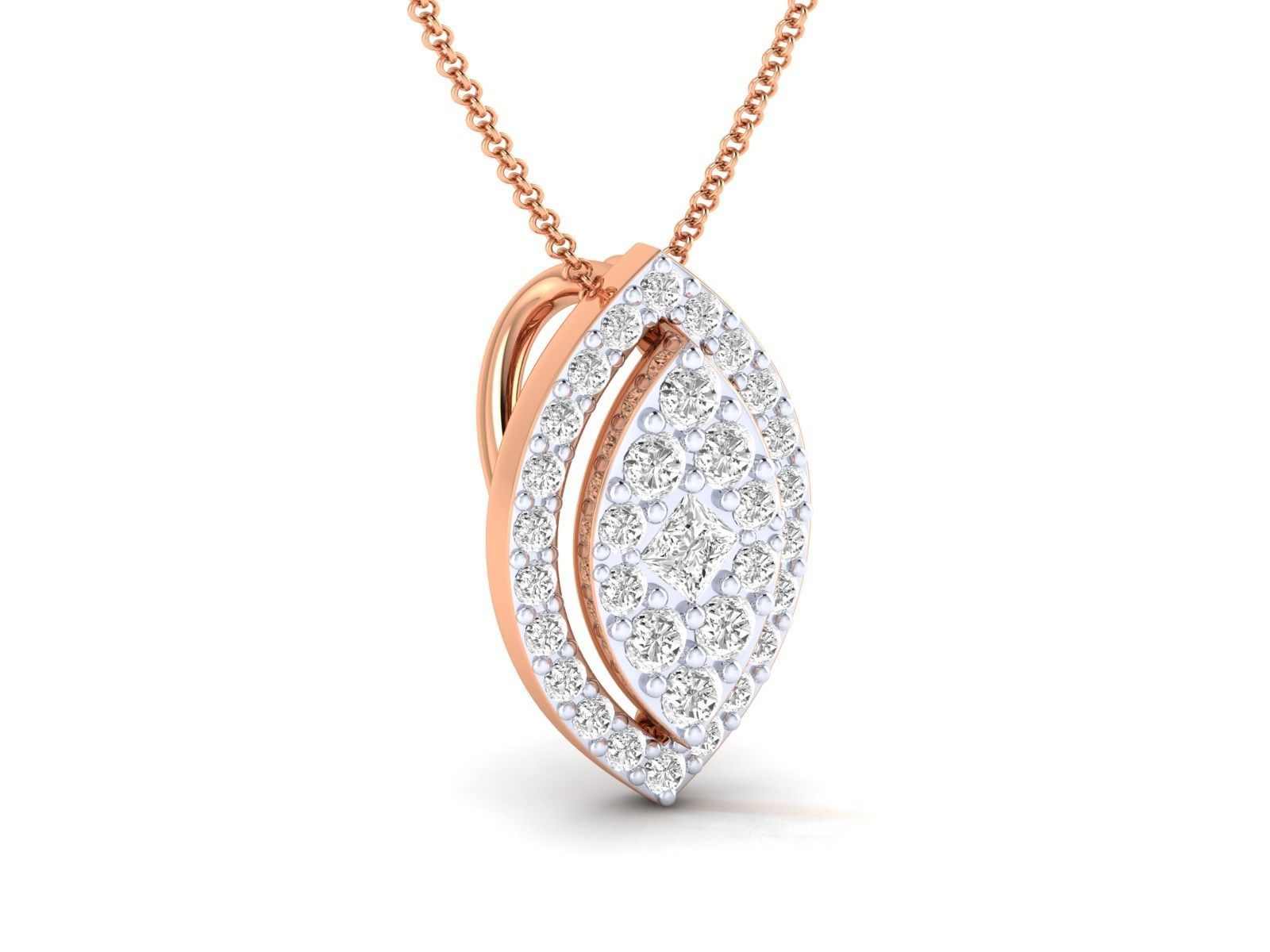 Women pendant 3dm stl render detail 3D print model_2