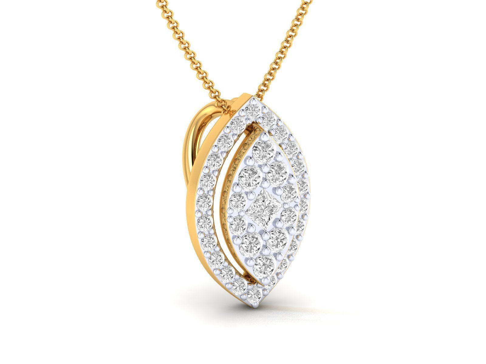 Women pendant 3dm stl render detail 3D print model_12