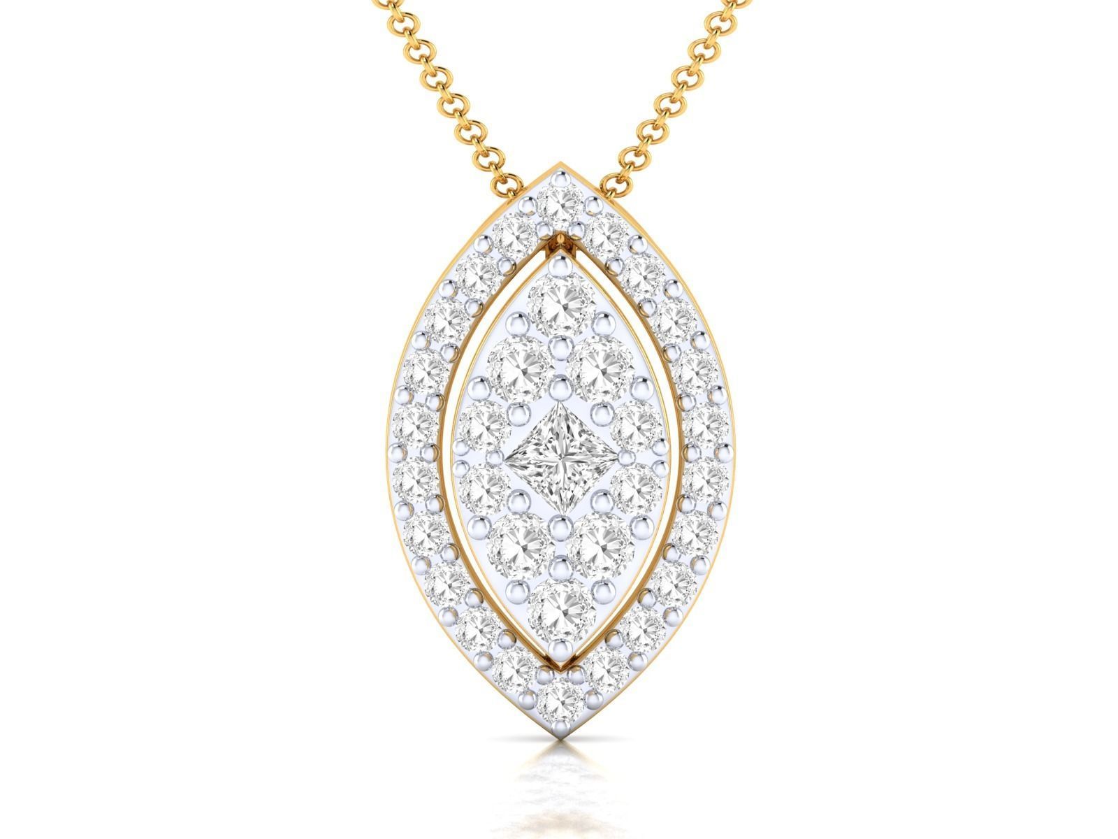 Women pendant 3dm stl render detail 3D print model_15