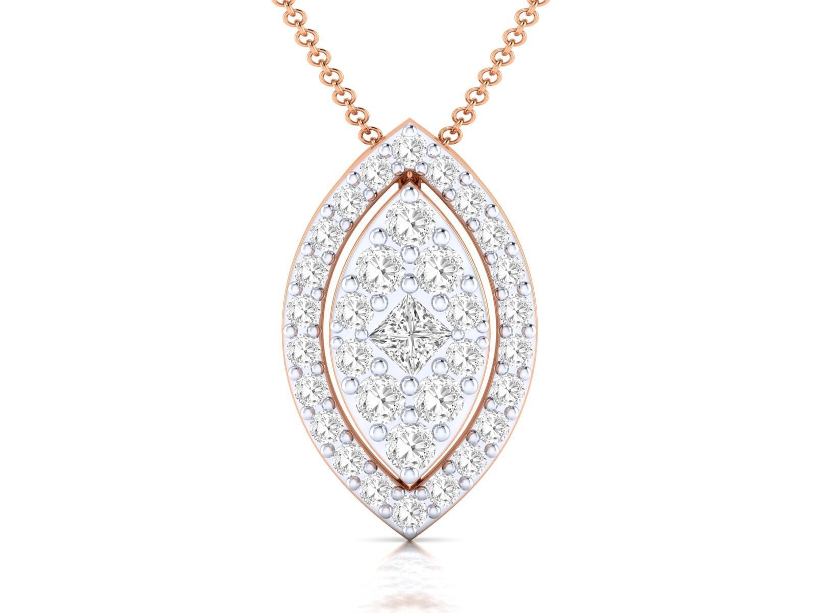 Women pendant 3dm stl render detail 3D print model_3