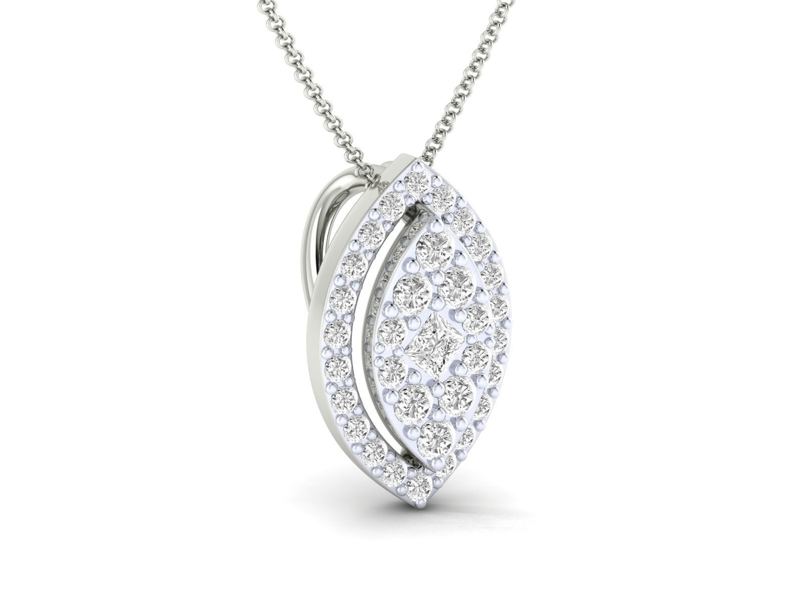 Women pendant 3dm stl render detail 3D print model_7