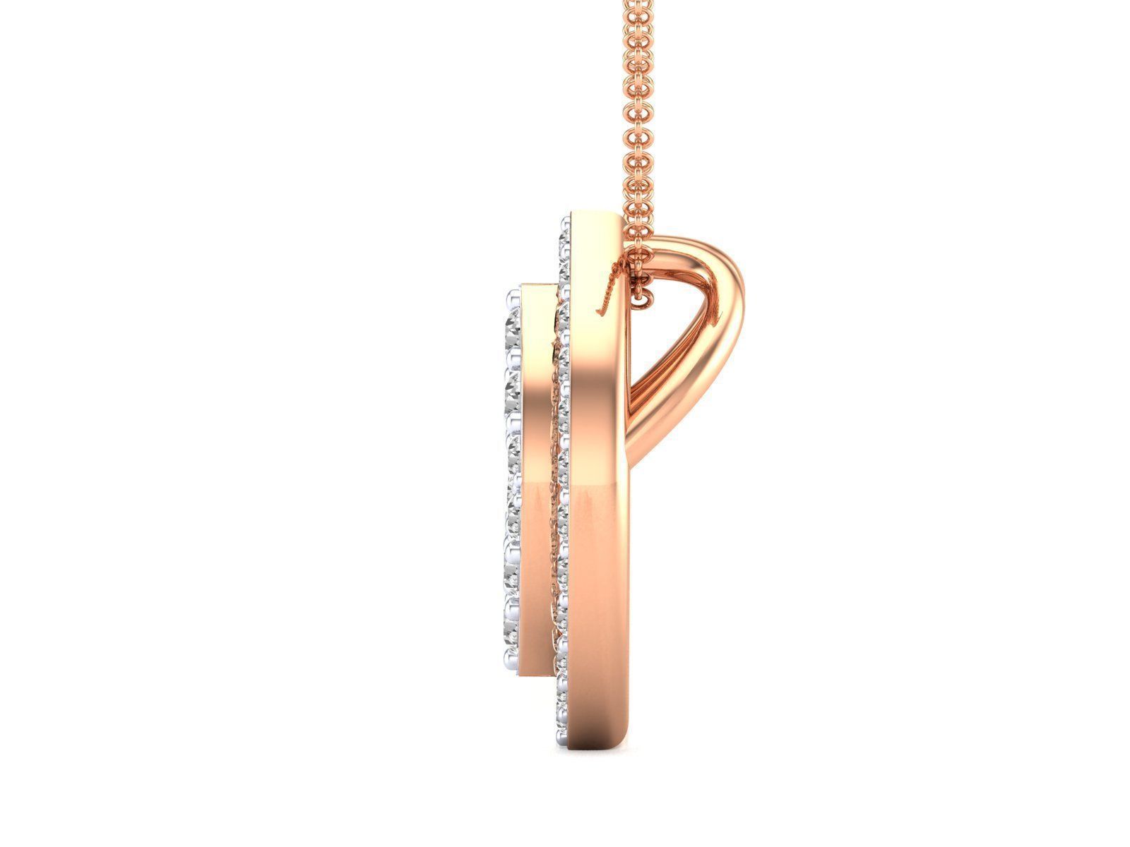 Women pendant 3dm stl render detail 3D print model_4