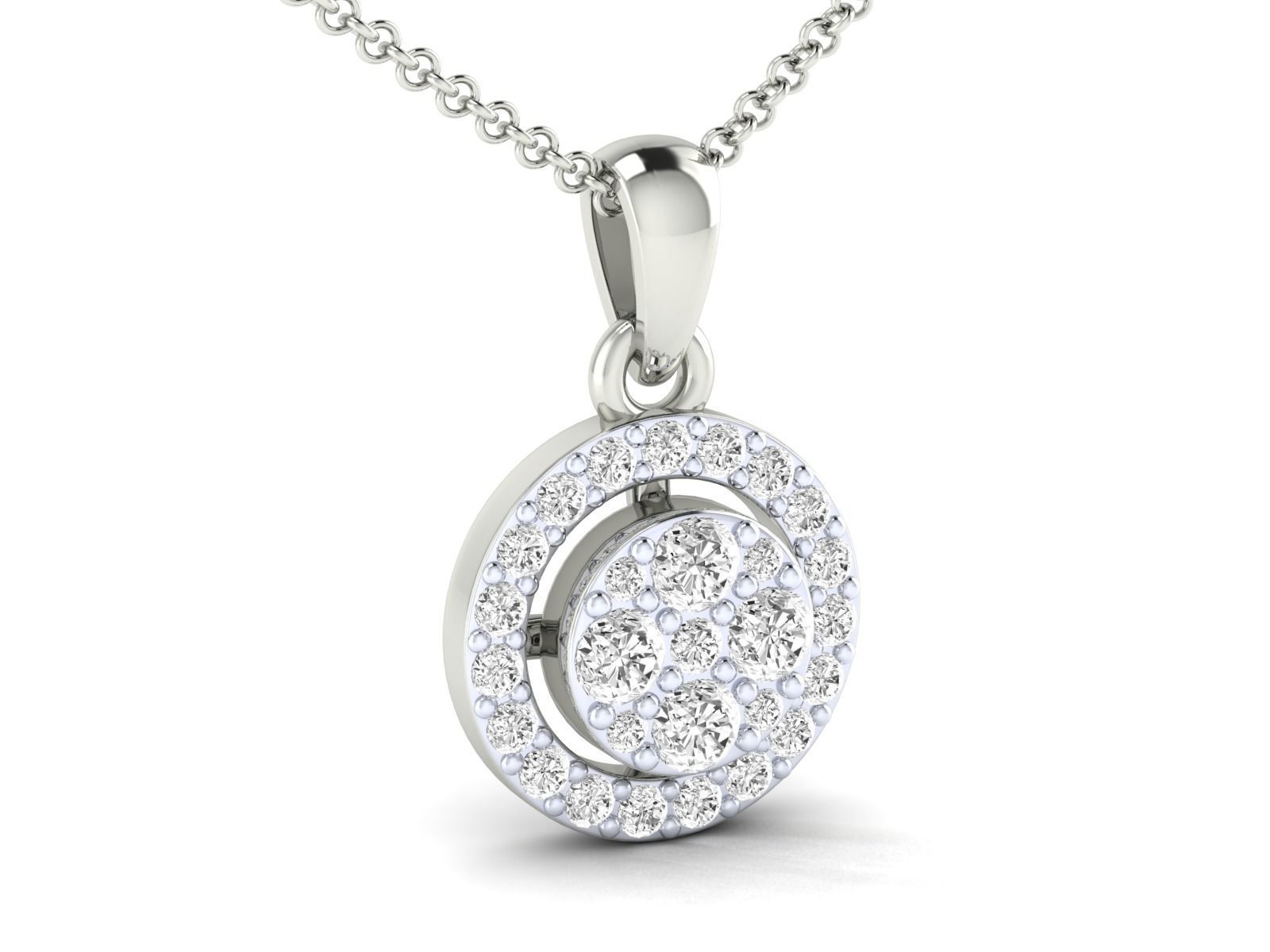 Women pendant 3dm stl render detail 3D print model_7