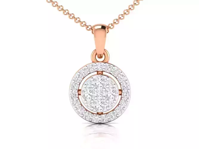 Women pendant 3dm stl render detail