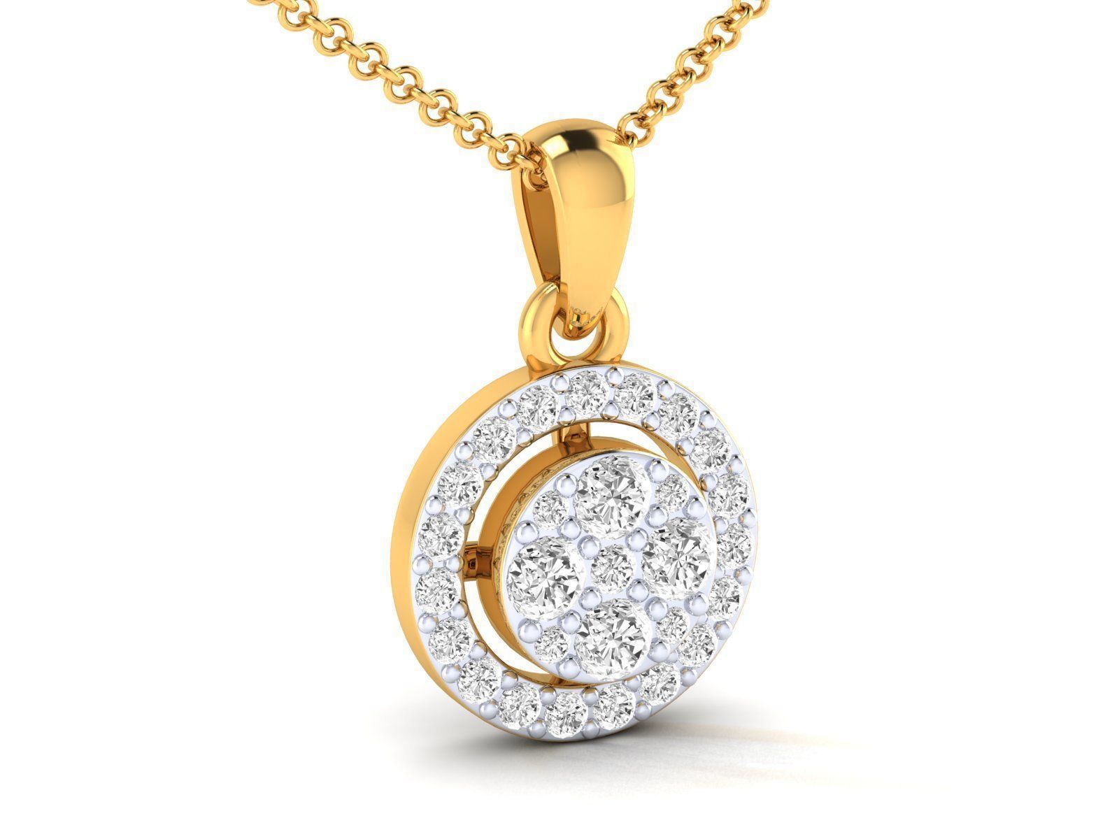 Women pendant 3dm stl render detail 3D print model_12