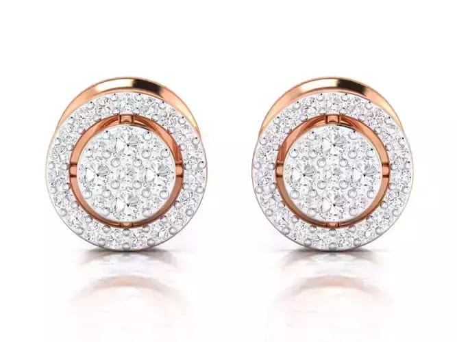 Women Earrings 3dm stl render detail 