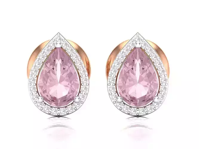 Women Earrings 3dm stl render detail  3D print model