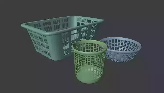 HOME vegetable basket 3d model 