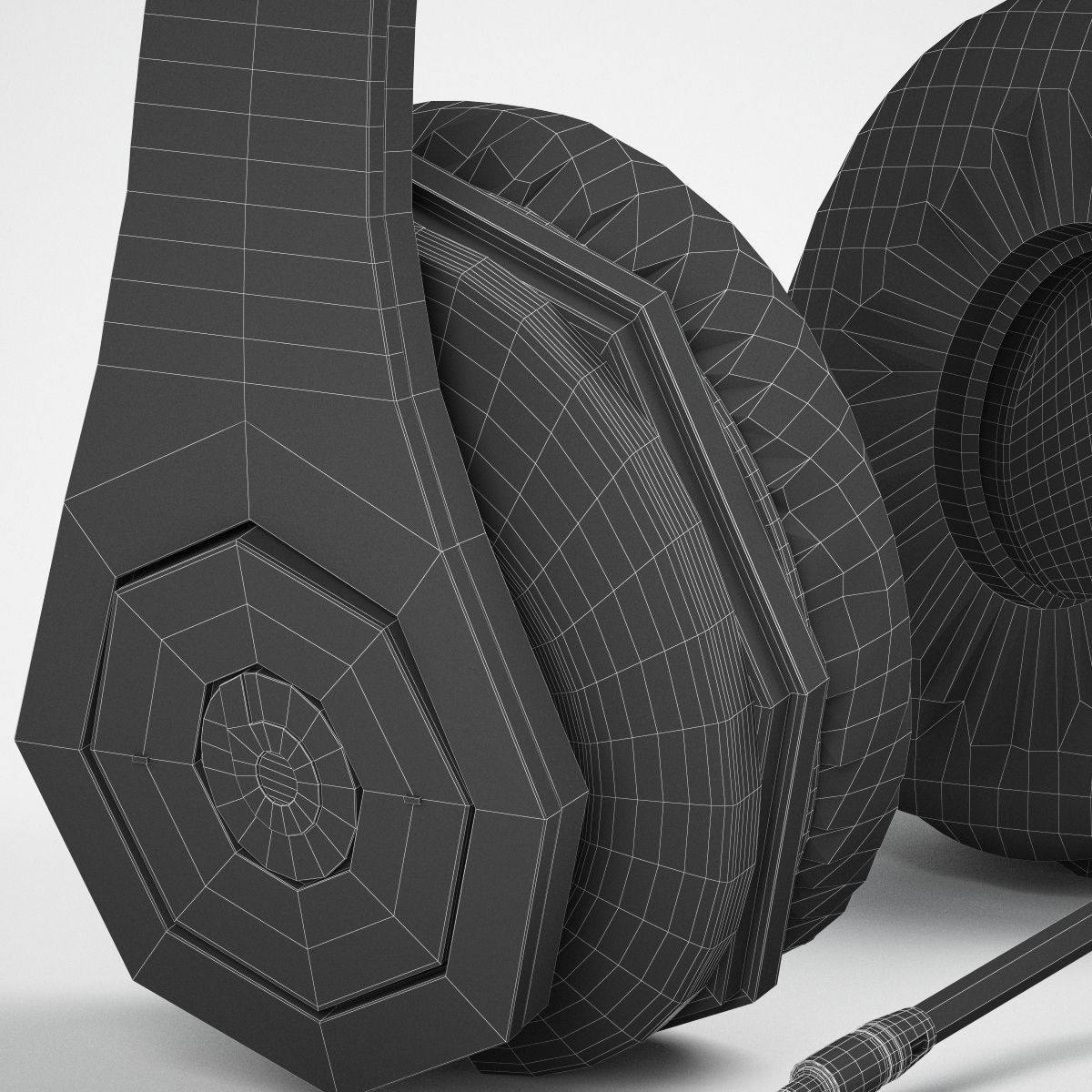 Monster Beats Studio Headphones With Headset 3D model_10