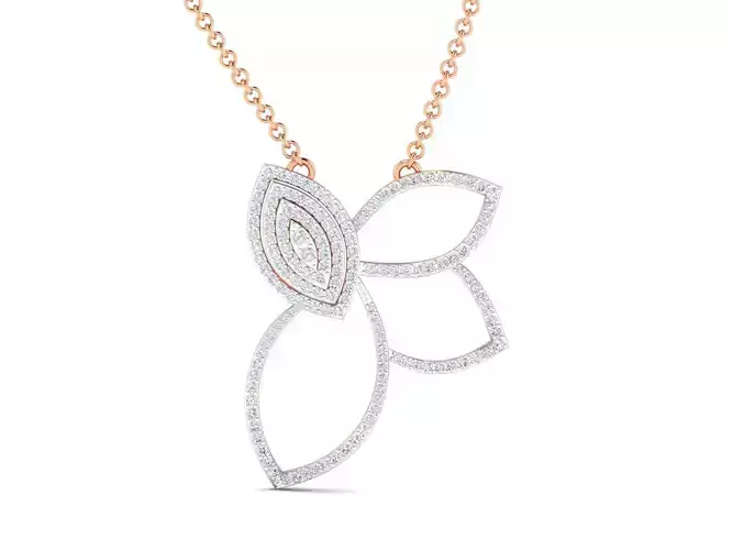 Women pendant 3dm stl render detail