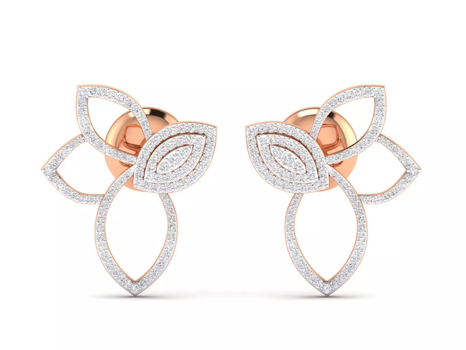 Women Earrings 3dm stl render detail  3D print model_0