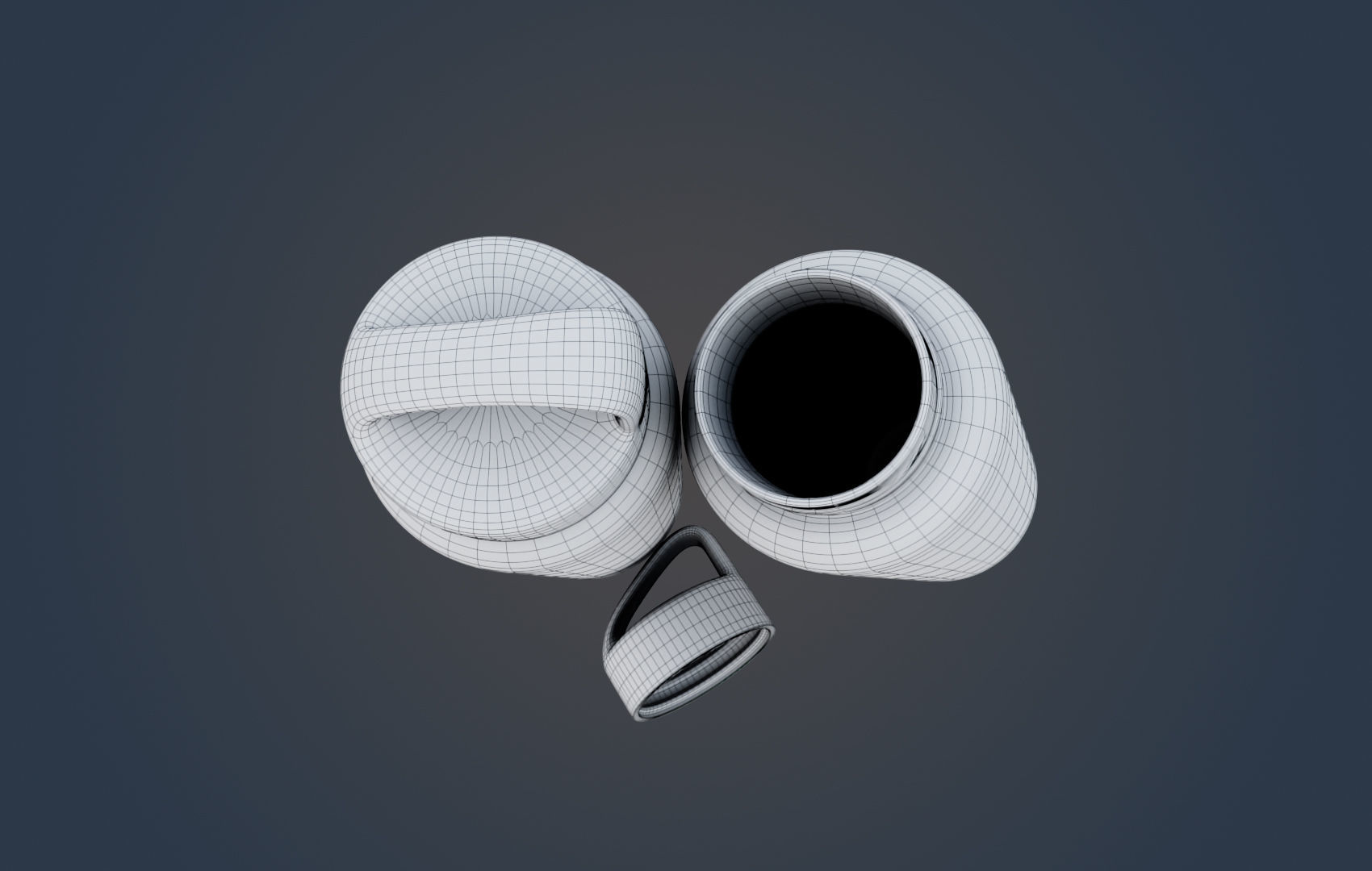 Thermo - Water Bottle Low-poly 3D model_34