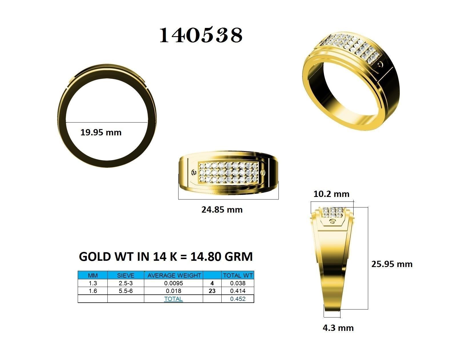 Ring - 140538 3D print model_12
