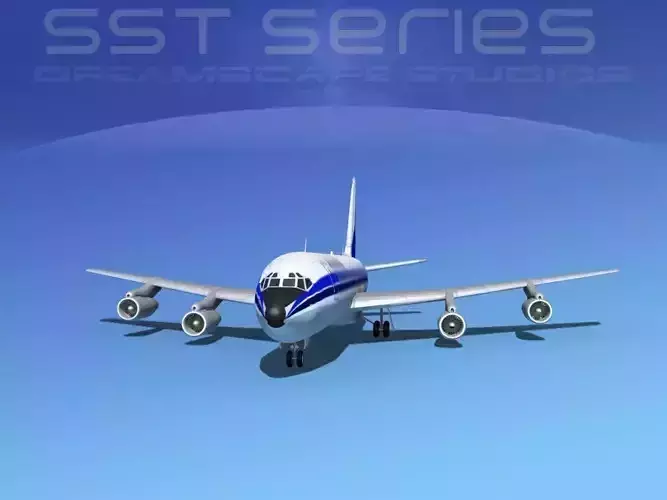 Boeing 707-320 Aerolineas Argentinas 3D model