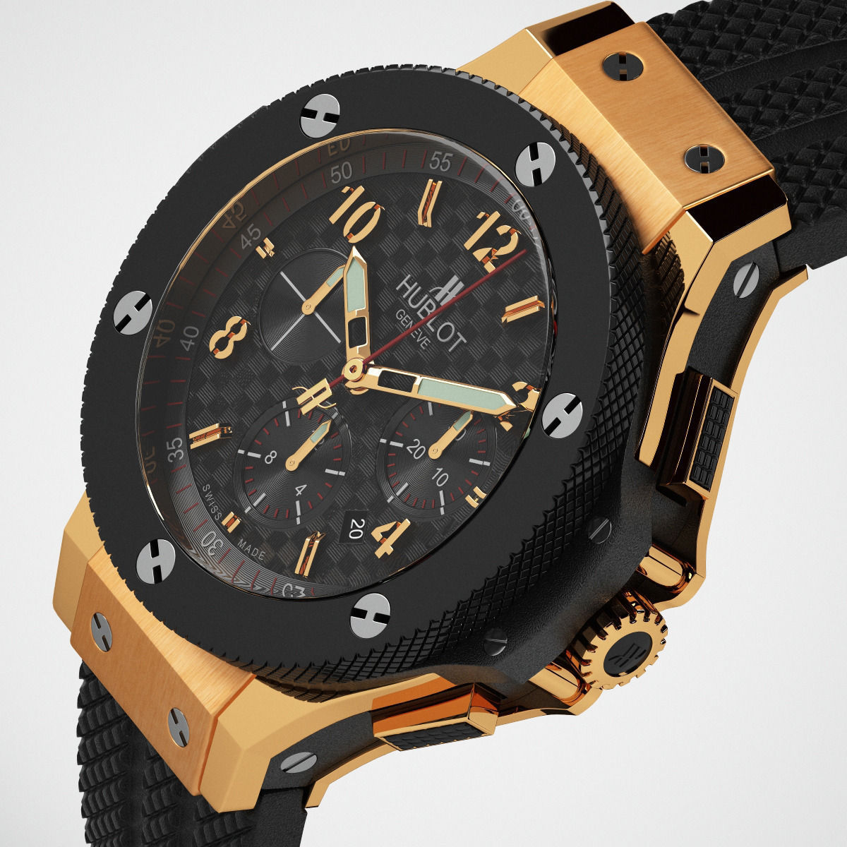 Hublot Big Bang Wrist Watches 3D model_2