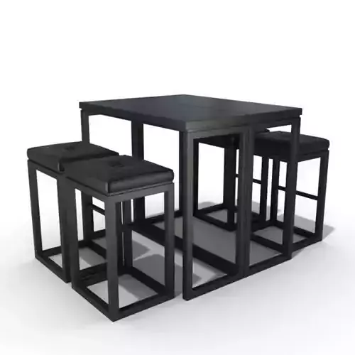 Black Kitchen Table Set