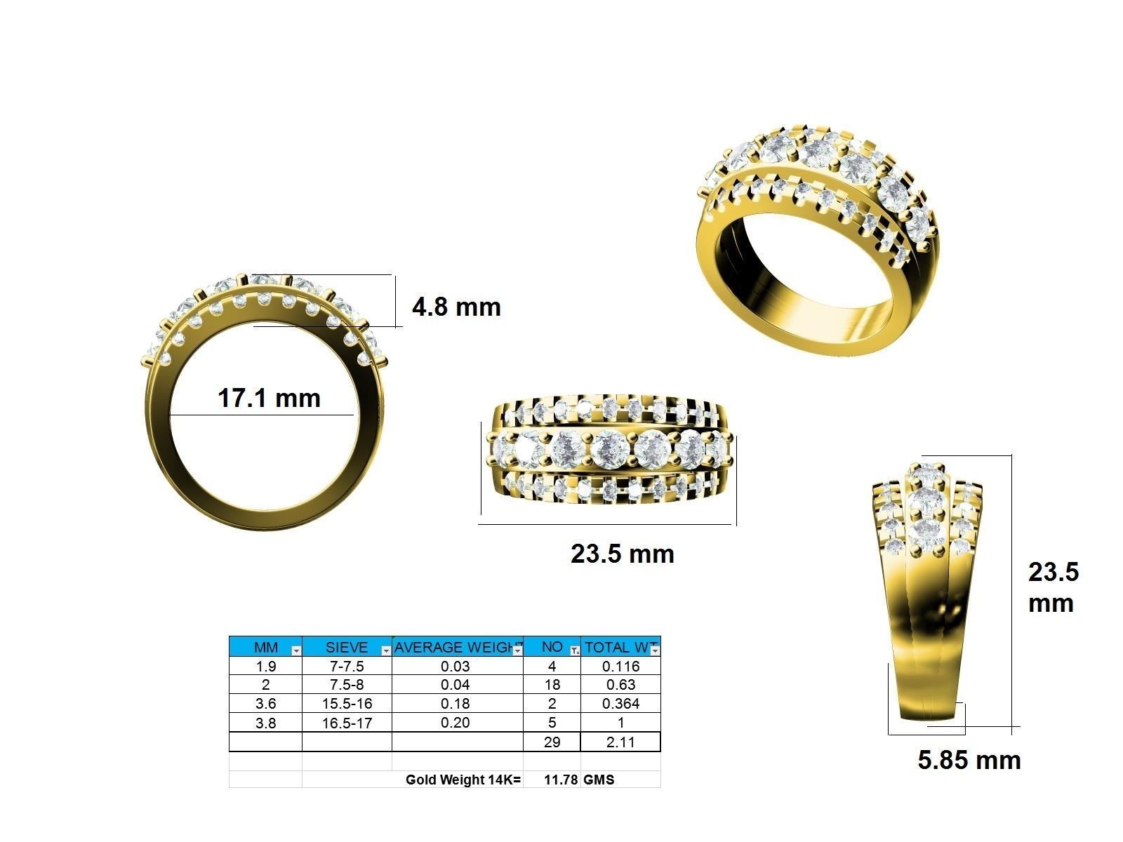 Ring - 140029 3D print model_12