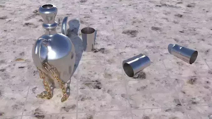 Silver Pot 3D model