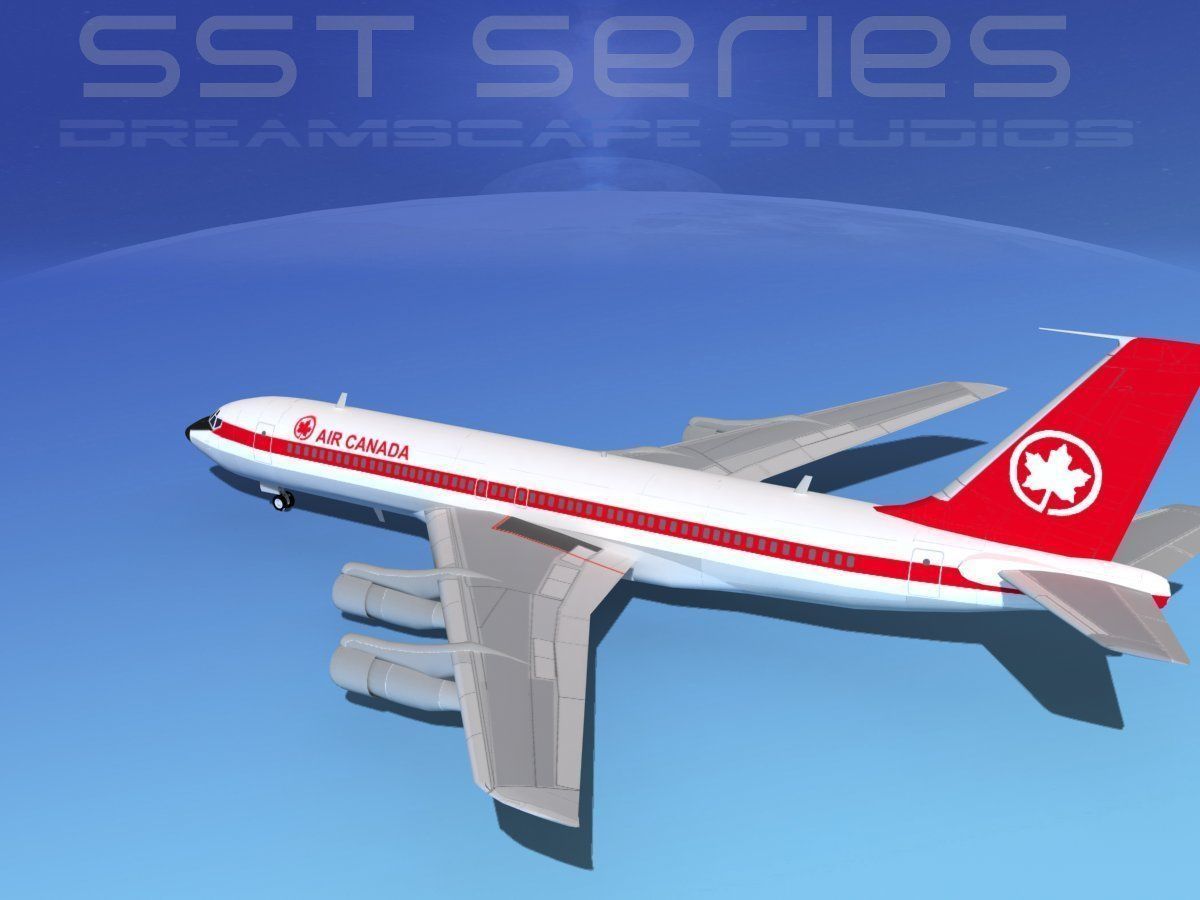 Boeing 707-320 SS Air Canada 3D model_6