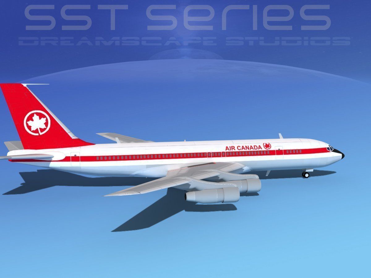 Boeing 707-320 SS Air Canada 3D model_3