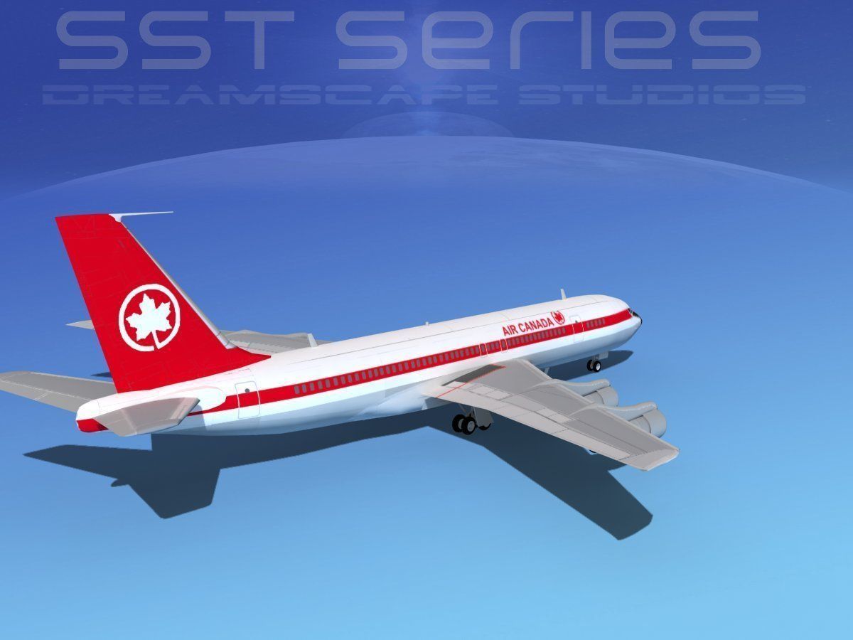 Boeing 707-320 SS Air Canada 3D model_5