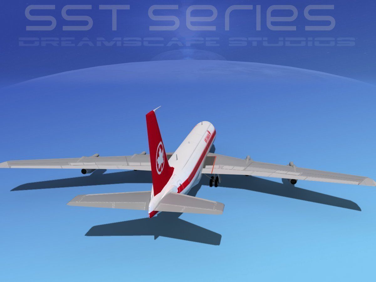 Boeing 707-320 SS Air Canada 3D model_8